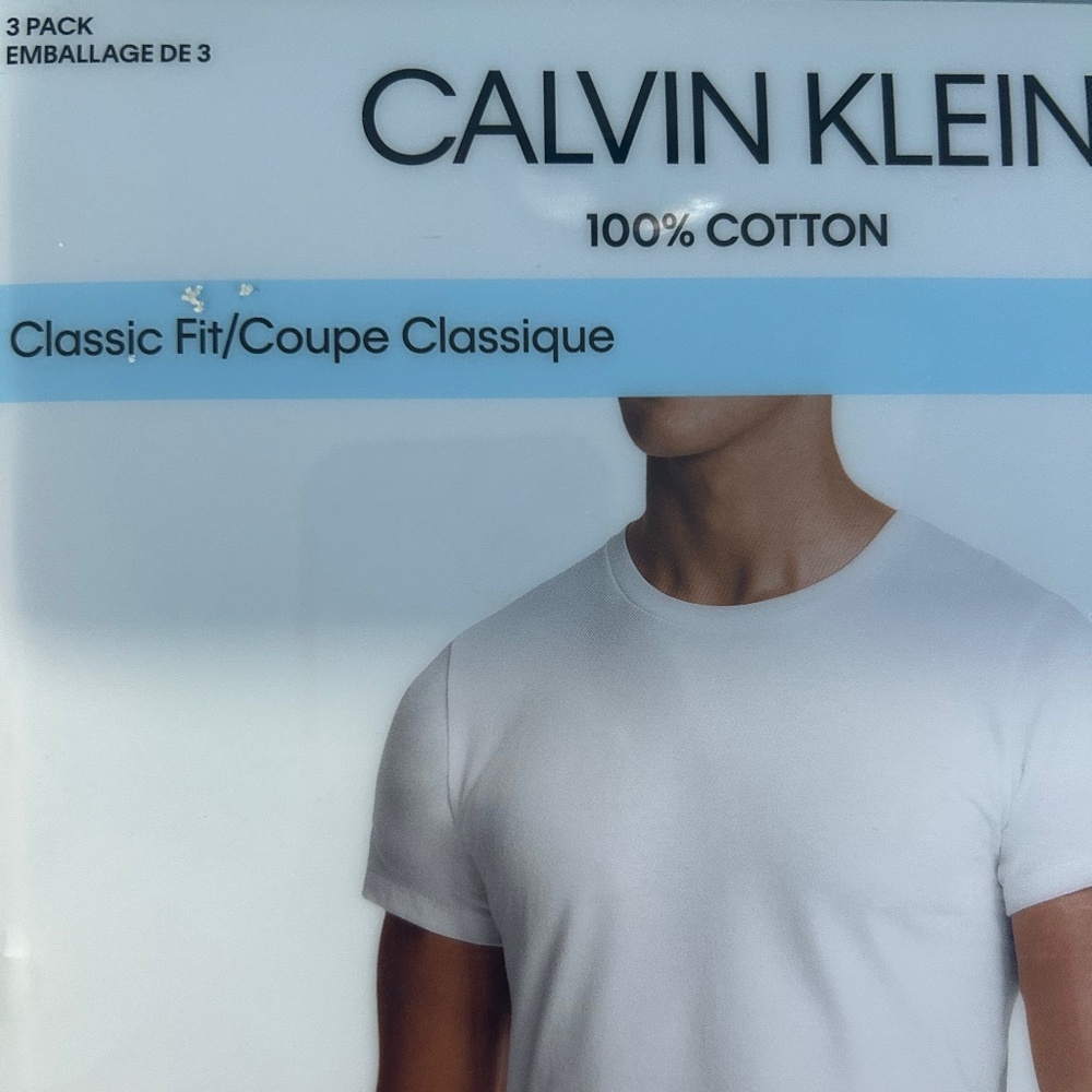 3 -NEW -CALVIN KLEIN - 3 IN PACKAGE MENS XL T-SHIRTS